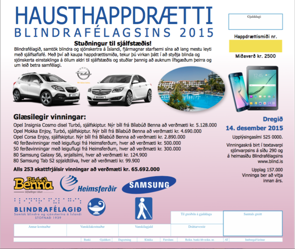hausthappdrætti 2015