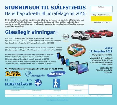 vefmidiHH2016 Mynd af happdrættismiðanum